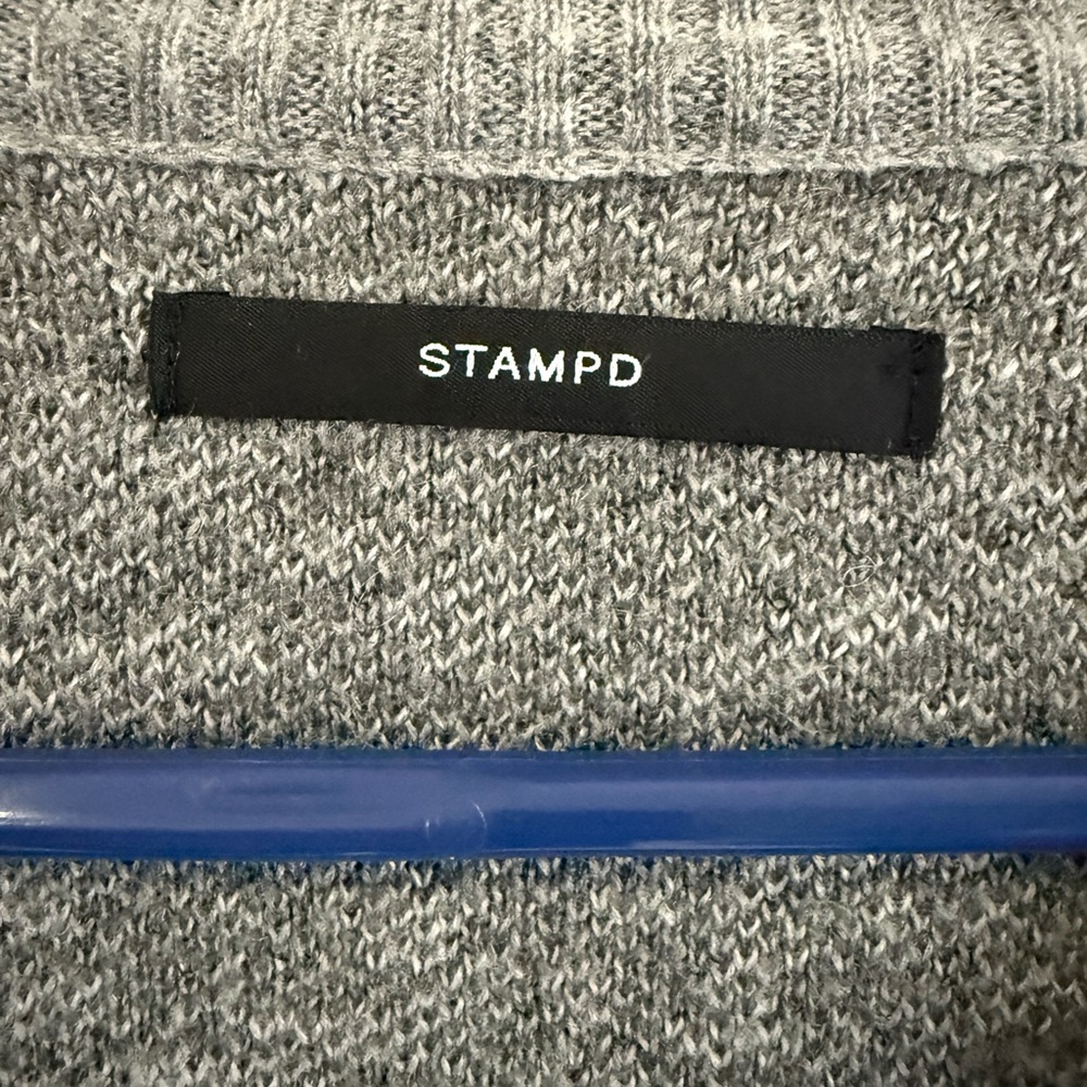 Stampd Men's Patterned Gray Button-Up Cardigan - image 2